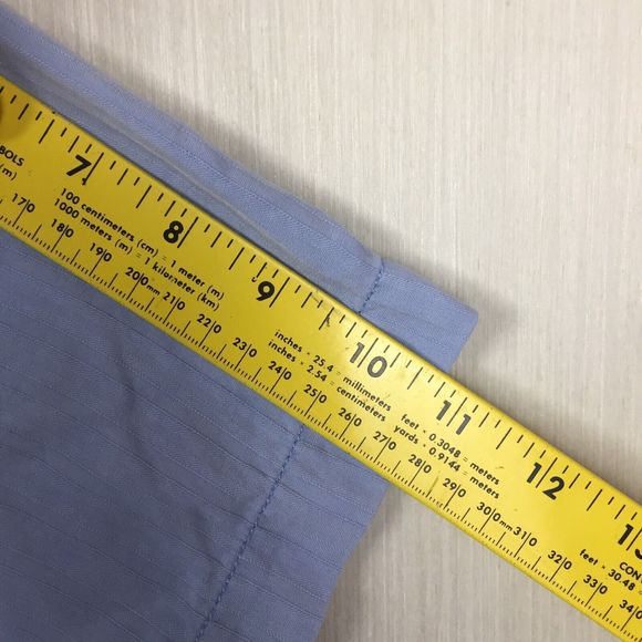 TOMMY BAHAMA Men's Solid Blue Short Sleeve 100% Silk One Pocket Shirt XXL 2XL - Picture 8 of 10